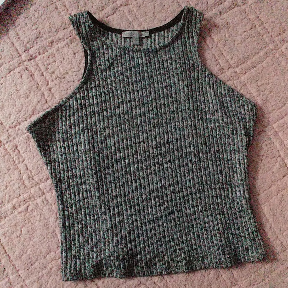 Grey Crop Top